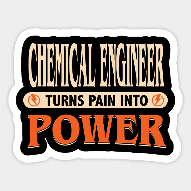 Chemical Engineer turns pain into power Sticker by Anfrato